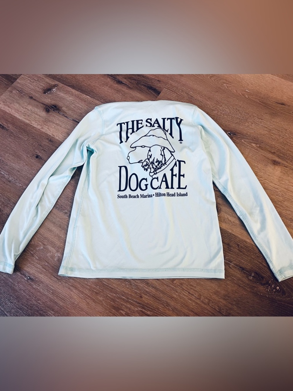 The Salty Dog Cafe Long Sleeve Tee - Light Seafoam